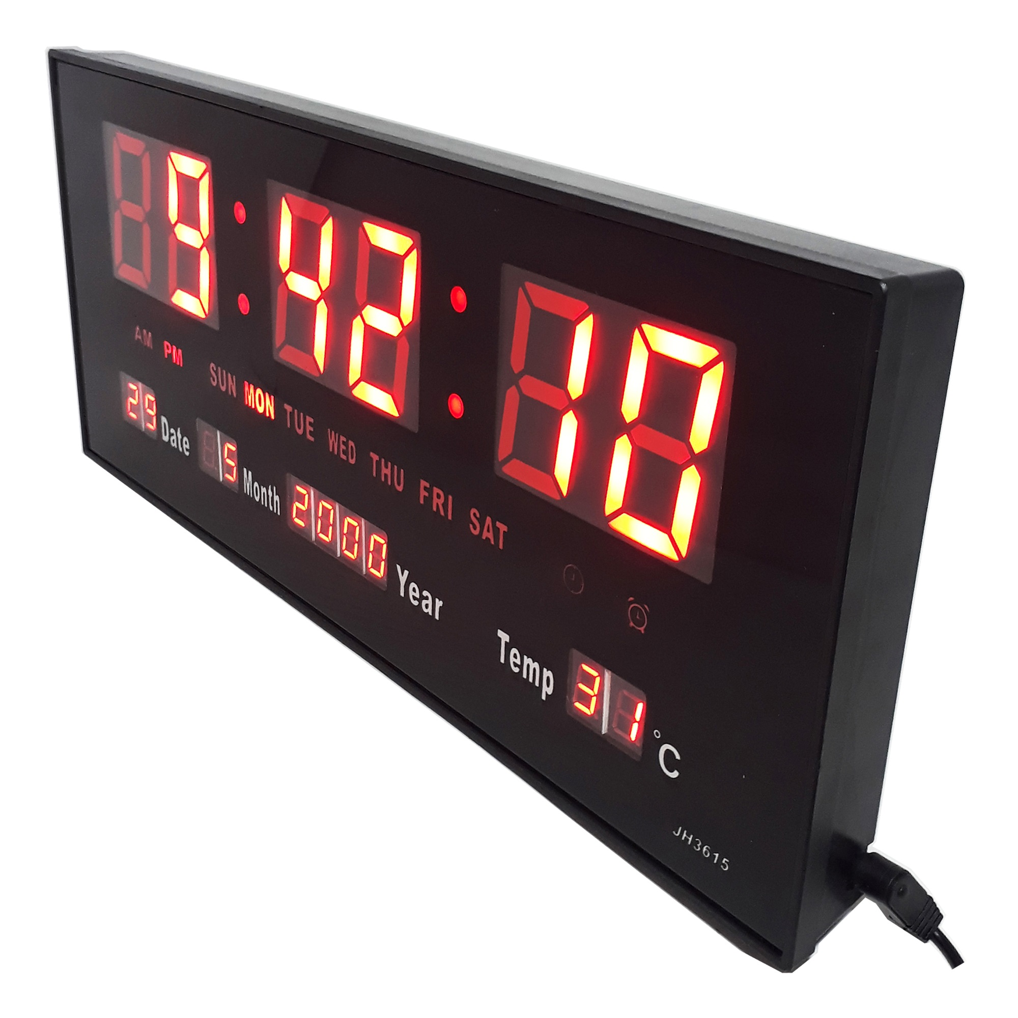 Sonifer Jam Dinding Digital Clock SMS-3615 Jam Tembok Led Merah