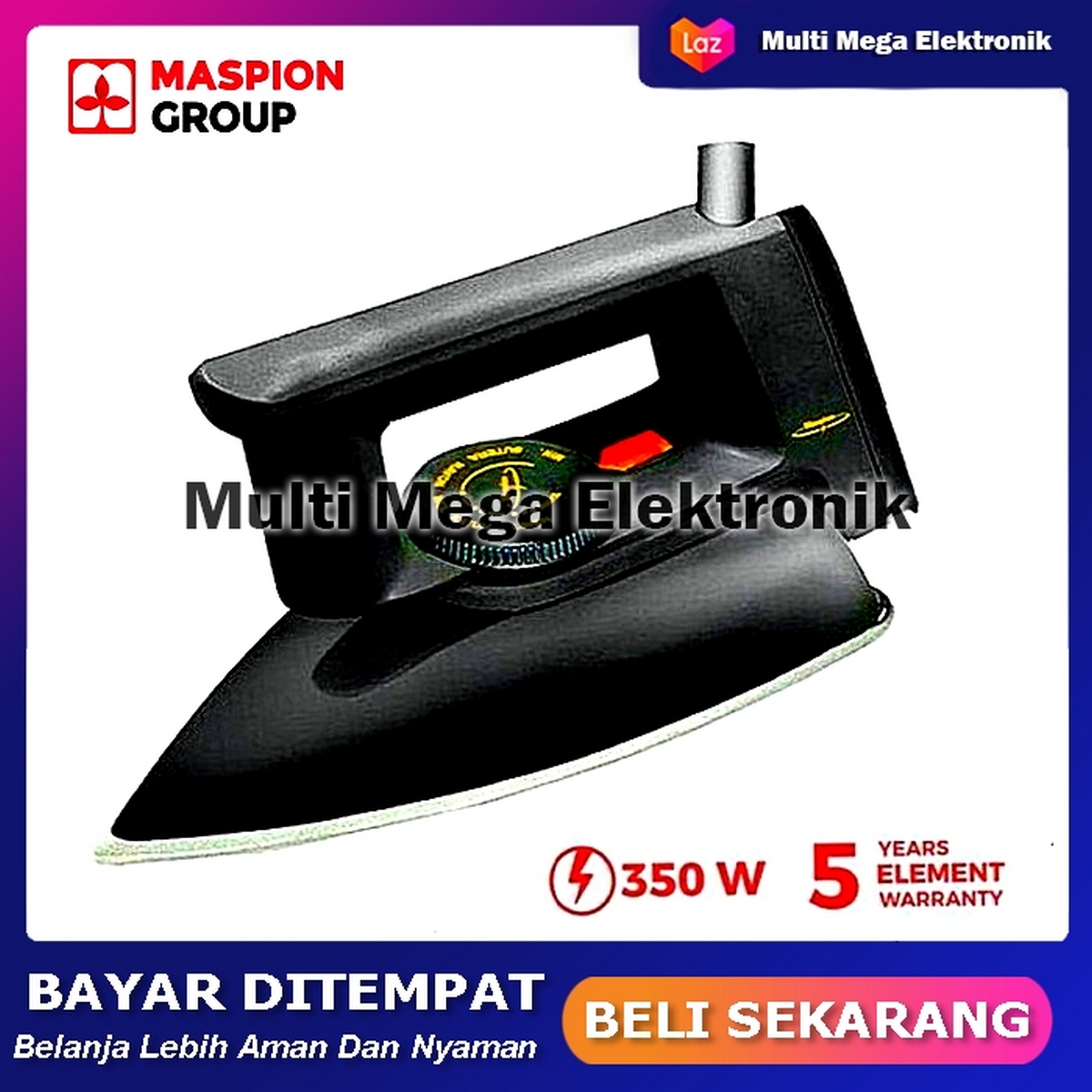 SETRIKA MASPION / SETRIKA MASPION ORI / SETRIKAAN / GOSOKAN / SETRIKA LISTRIK / STRIKA / SETRIKA ...