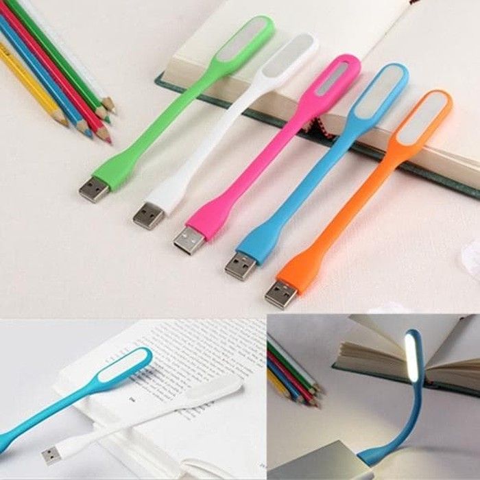 lampu darurat - Flexible Portable Lamp Mini for PC Laptop - Lampu LED USB Senter Darurat Kecil Fleksibel - Lampu LED USB - Lampu Usb - Lampu Powerbank - Lampu Sikat - Lampu USB LED - Lampu Tidur - Lampu Laptop - Lampu LED - Warna Acak