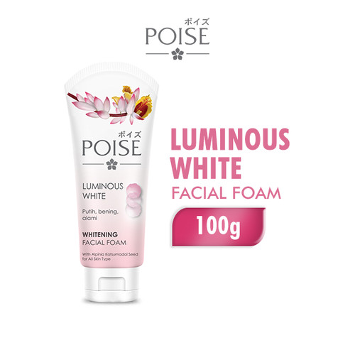 Poise Luminous White Whitening Facial Foam 100ml