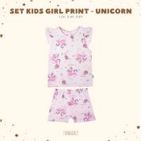 BOHOPANNA - PANNADAILY - SET KIDS GIRL PRINT - SETELAN ANAK