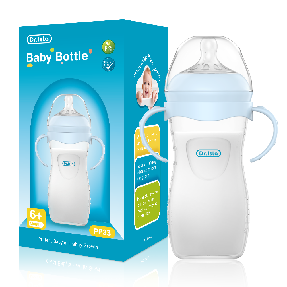 Dr.isla Dot Bayi Botol Susu 330Ml / 240MI /150Ml Botol susu bayi newborn BPA Free Botol Minum Bayi PP Botol Minum Anak BYP06/BYP07 dot botol susu botol susu bayi 0 6 bulan
