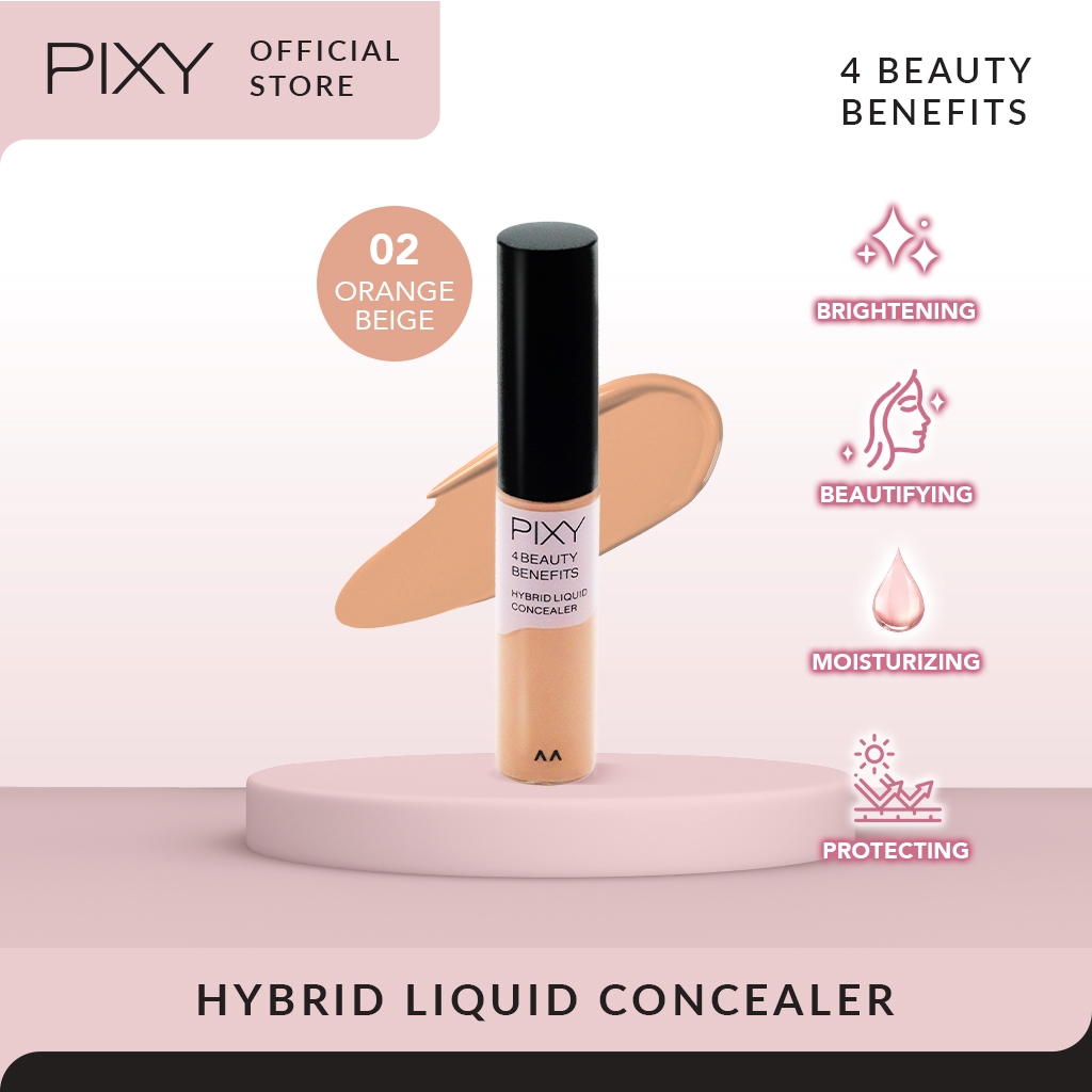 PIXY Hybrid Liquid Concealer 4 Beauty Benefits 02 Orange Beige