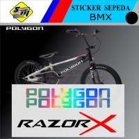 STICKER SEPEDA POLYGON RAZOR X HOLOGRAM ACESORIS SEPEDA BMX