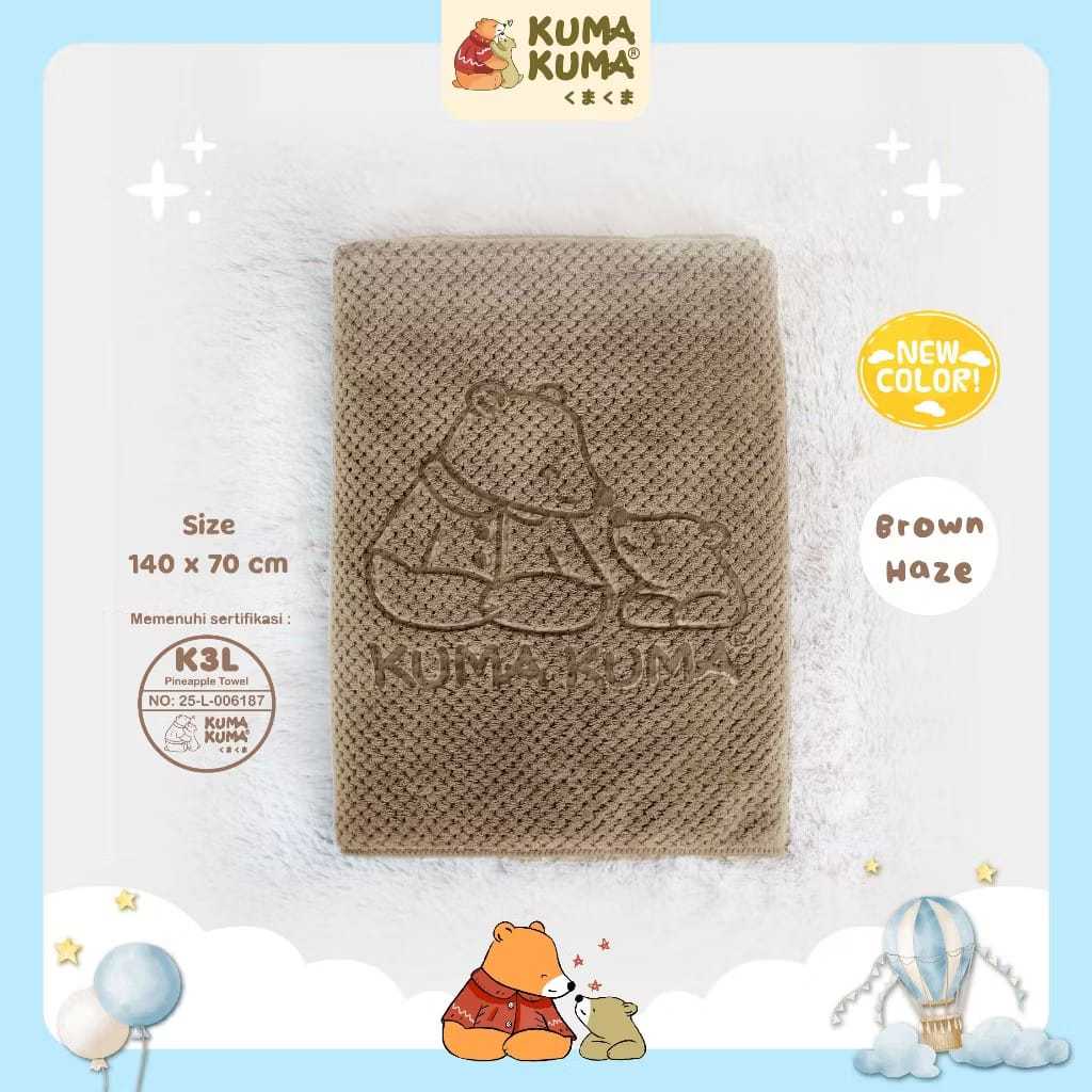 Kuma Kuma Pineapple Luxury Premium Baby Towel / Handuk Mandi Bayi Pure Cotton 100%