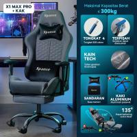 Xpanse X1 Kursi Gaming Model Terbaru dengan Bahan Teknologi Dingin -5%C Gaming Chair Sandaran Tangan Adjustable