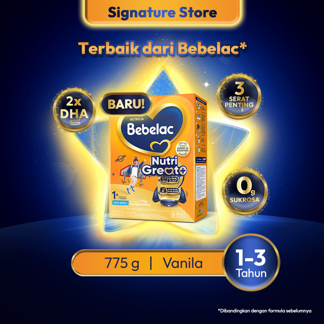 [BARU] Bebelac 1+ (1-3 Tahun) Vanila 775gr Susu Pertumbuhan Bubuk