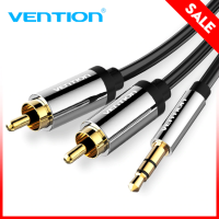 Vention Kabel Aux 3.5 to 2RCA Audio Cable Jack 3.5mm Audio Stereo Cable for Smartphone Amplifier Home Theater DVD RCA Aux Cable