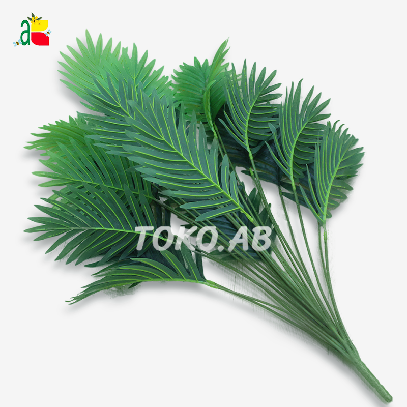 TANAMAN ARTIFICIAL DAUN PALEM MB D24 DAN D18 B8114 TANAMAN HIAS PLASTIK PLASTIK DEKORASI RUMAH POHON PALEM PLASTIK KECIL