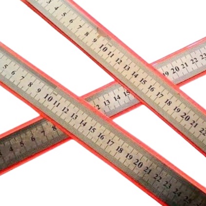 Penggaris Besi Mistar / Stainless Ruler 100 cm / 1 meter Untuk Penjahit Tailor Konveksi