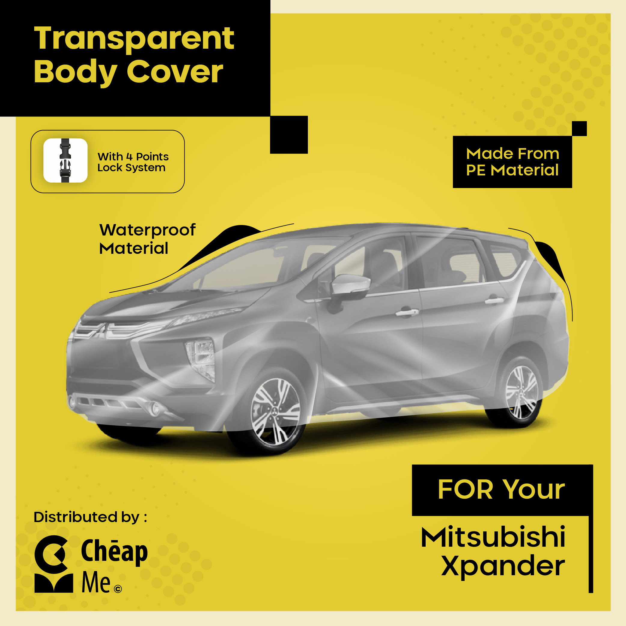Sarung Mobil XPANDER Cover Mobil Murah XPANDER CROSS Body Cover Transparant TEBAL Car Cover WATERPROOF