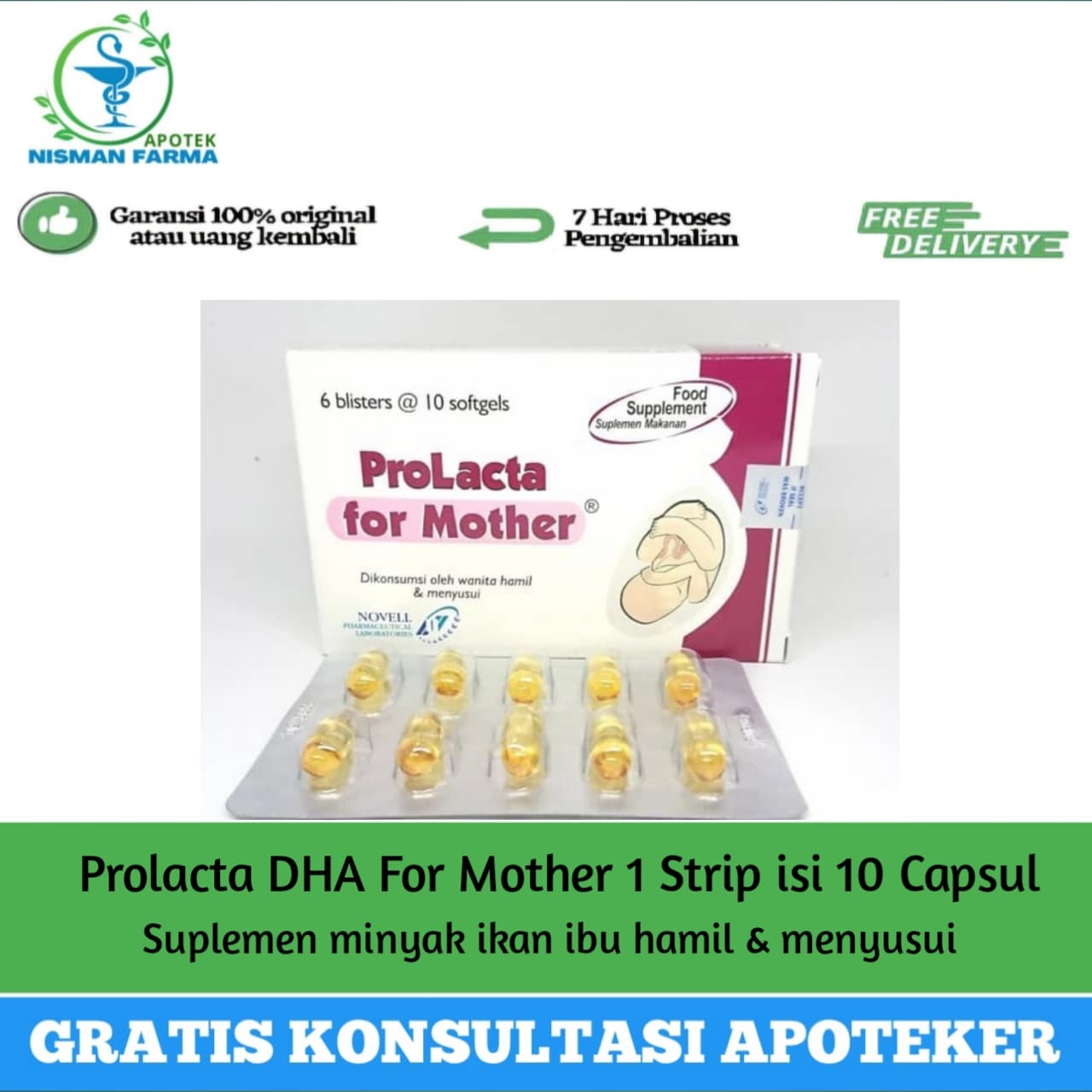 PROLACTA FOR MOTHER 1 STRIP ISI 10 CAPSUL