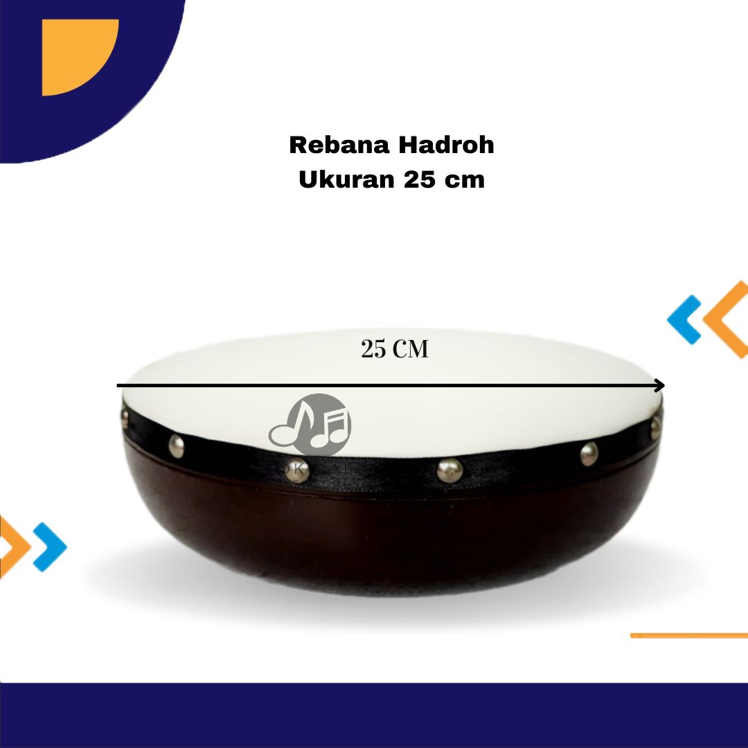 Rebana Hadroh mainan ukuran 25 cm Kotek kincring rebana hadroh anak rebana anak mainan anak