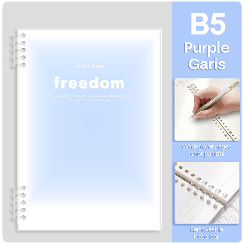 Binder Note A5 Cover Waterproof Freedom Halaman Bergaris SFNNA560F