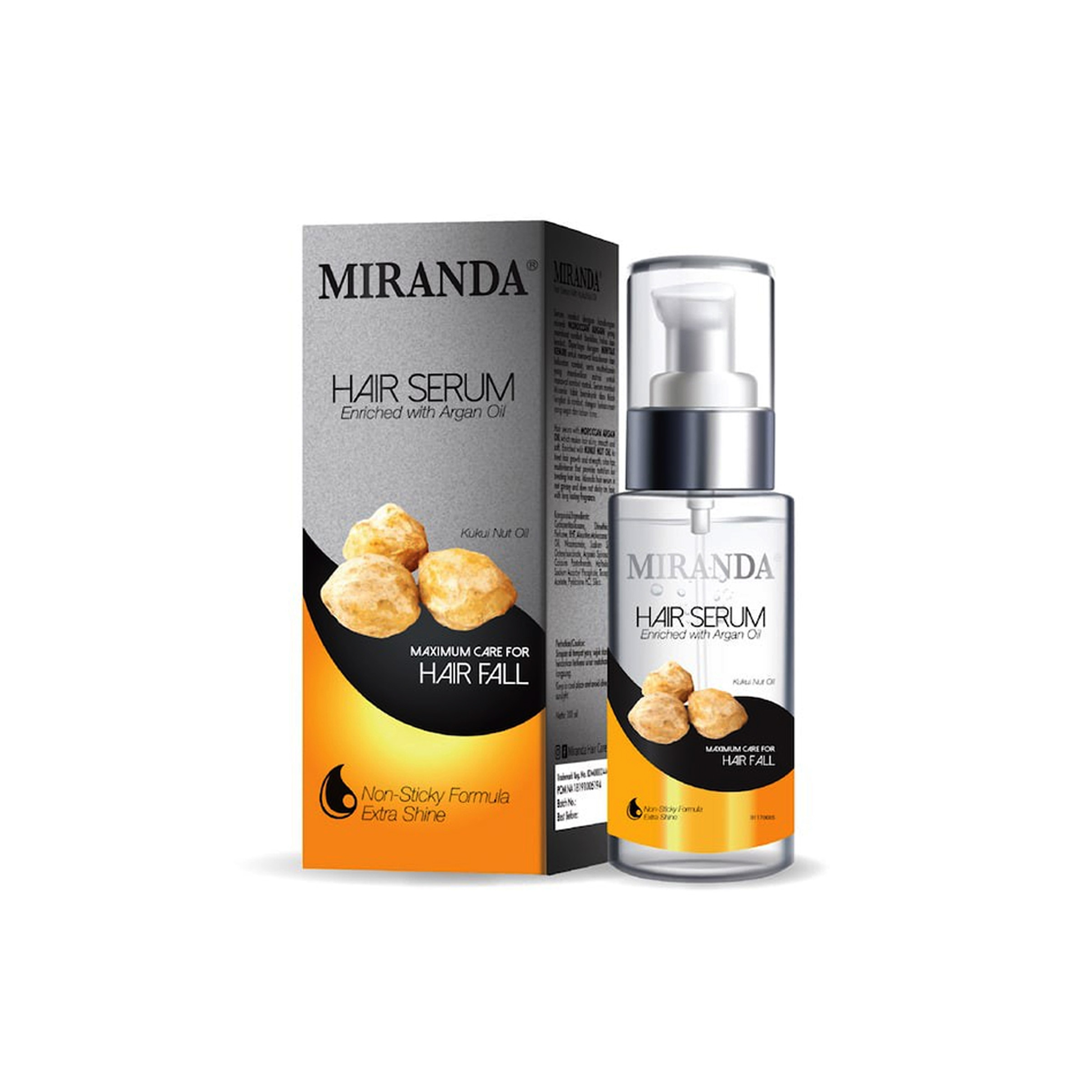 Miranda Hair Vitamin Serum (Vitamin dan Serum Rambut) Botol - Kukui Nut  Kukuinut 100 ml