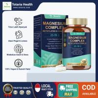 [Stok Tersedia] Totaria Magnesium Complex 25-in-1 Methylated B Complex + D3 K2 - Suplemen Relaksasi Energi & Saraf - 120 Kapsul