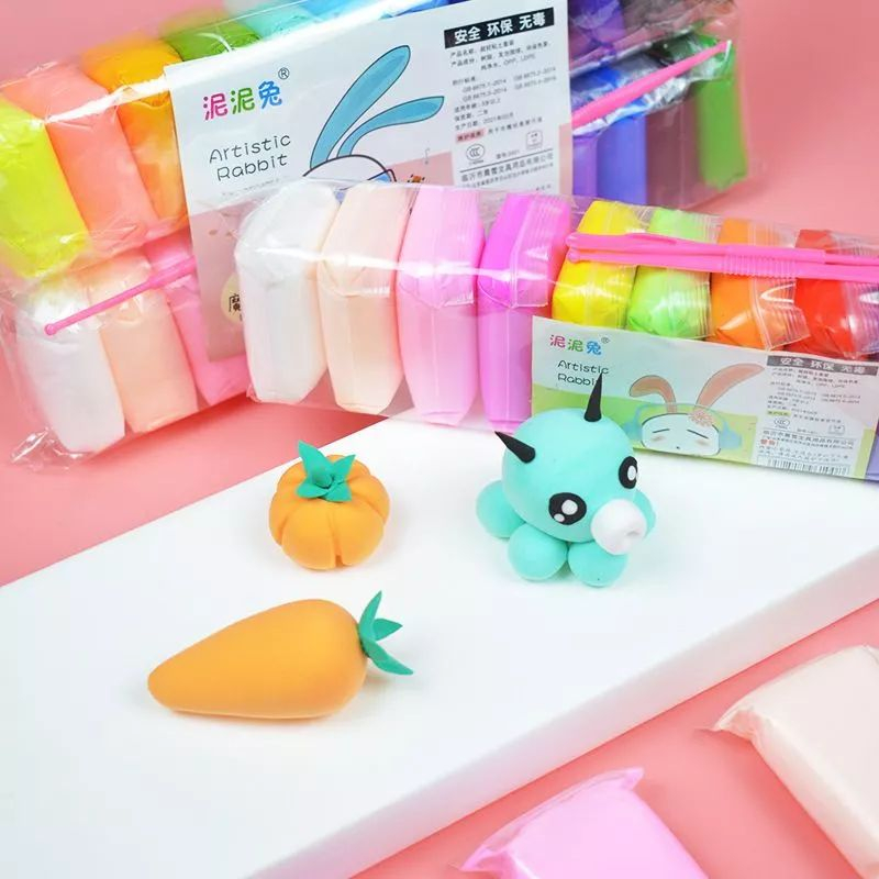 [ ISI 12PCS ] CLAY POLYMER warna lilin plastisin MAINAN ANAK