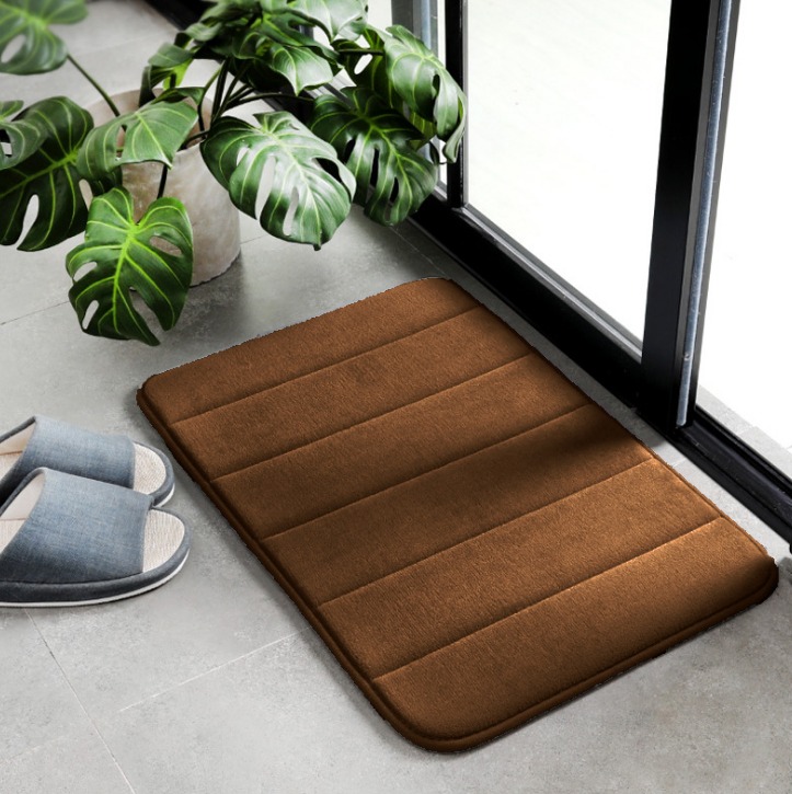 Bayar Di Tempat - Keset kaki Anti Slip Bahan Memory Foam Menyerap (40×60cm) / Keset Kamar Mandi