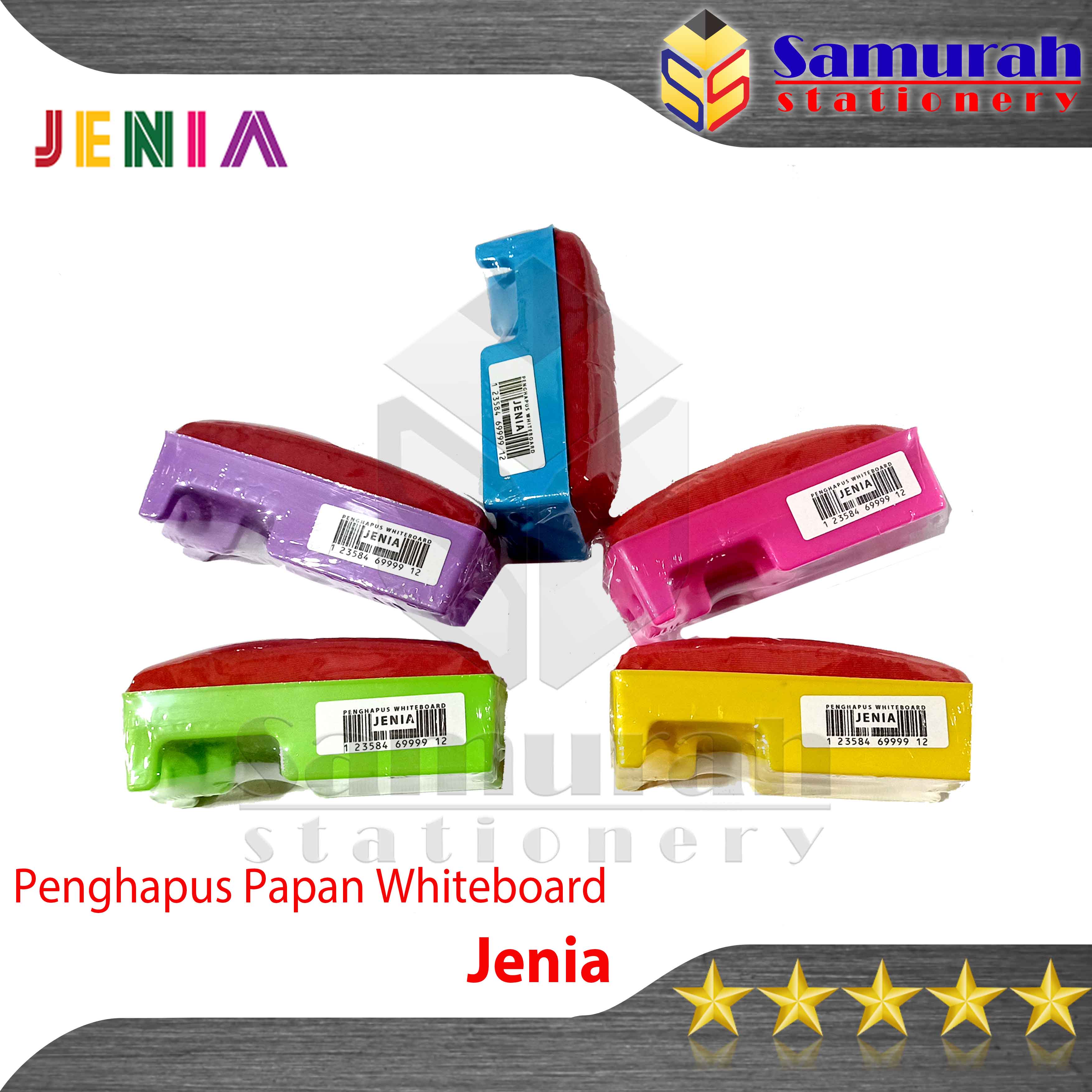 Penghapus Papan Tulis Jenia / White Board Eraser / Hapusan Whiteboard bahan plastik