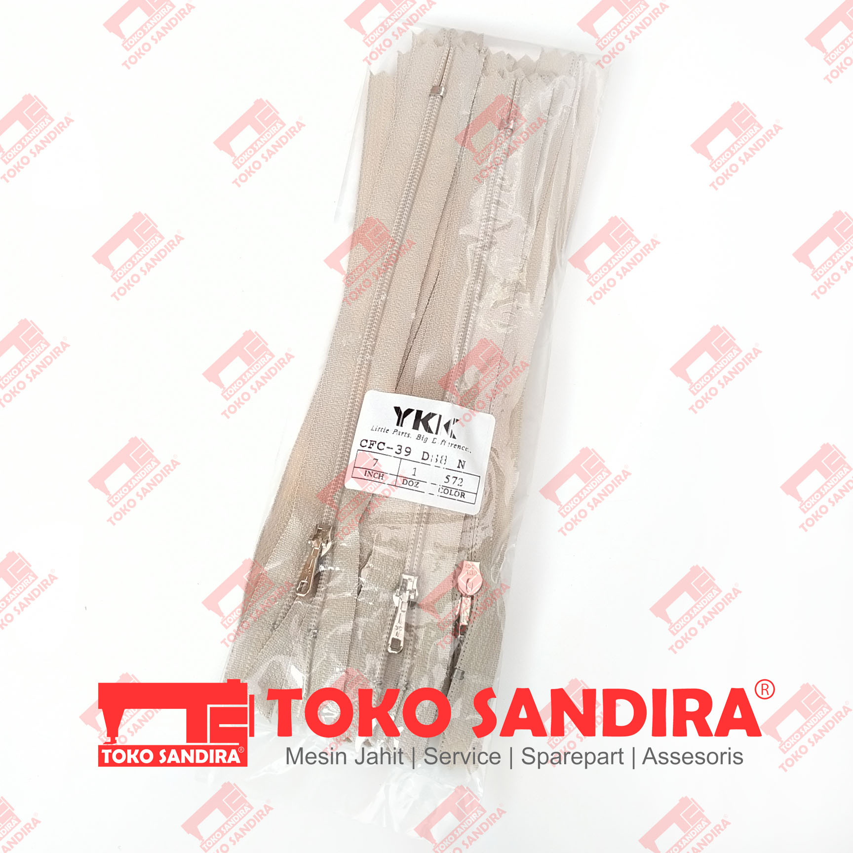 12 Pcs Resleting celana ykk CFC 39 7 in/Zipper YKK/resleting YKK CFC 39 7 inch kepala besi/sleting ykk murah/toko alat jahit/kebutuhan menjahit/toko perlengkapan menjahit/alat jahit lengkap