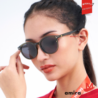 MIGHTY Kacamata Hitam Wanita Minus Plus Bulat - AMIRA SUNGLASSES