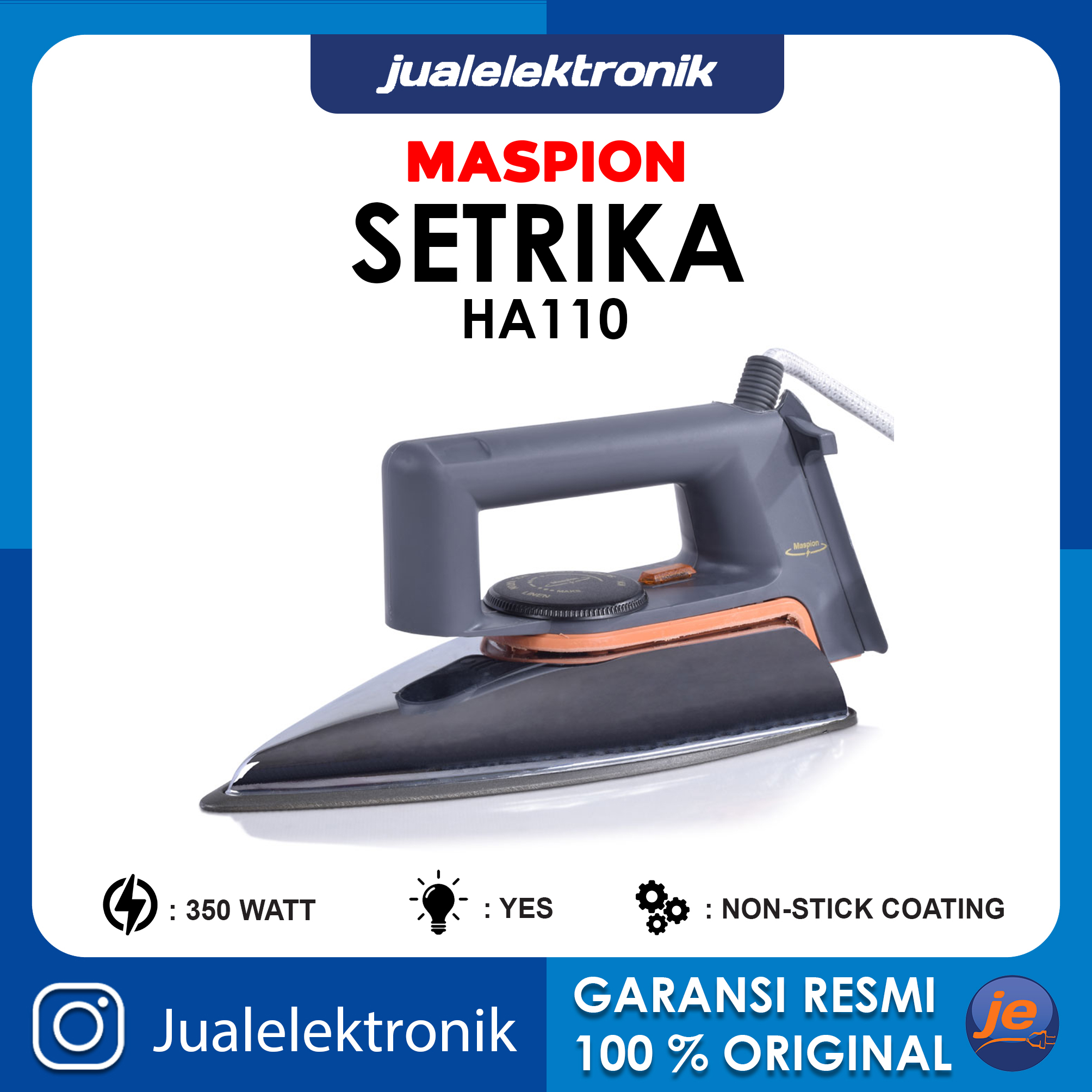 Maspion Setrika Grey - HA110