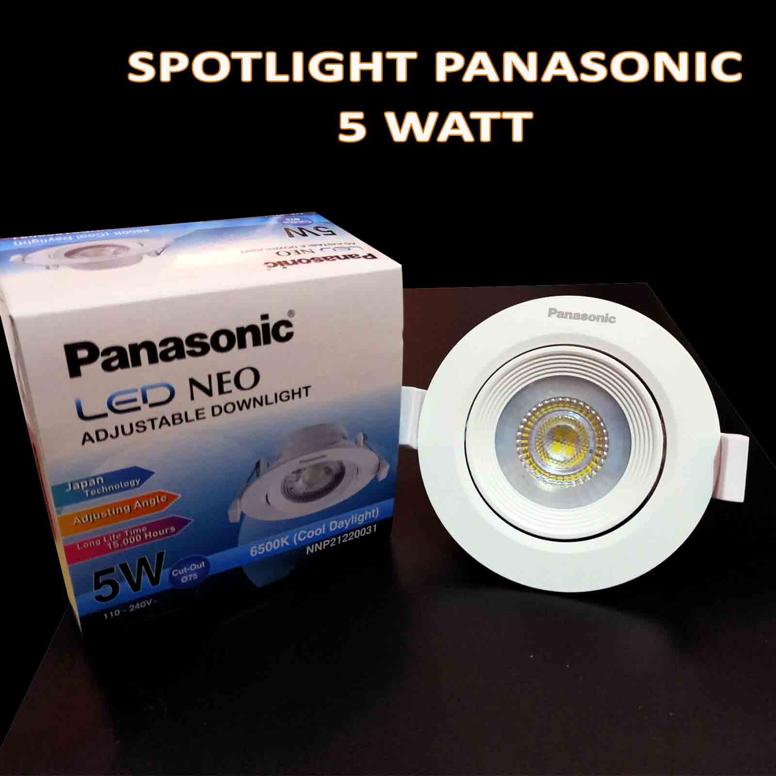 Downlight Spotlight LED/COB 5 Watt Panasonic Neo Garansi downlight spotlight led/cob 5 watt panasonic neo garansi