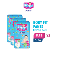 [Paket isi 3] Baby Happy Pants M32 (7-12kg) - Popok Celana Sekali Pakai
