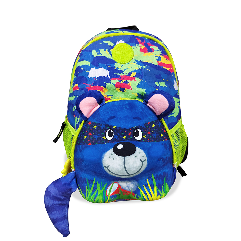 Wildpack Junior Backpack Racoon - Tas Sekolah Anak (muat buku ukuran A4)