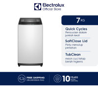 Electrolux Mesin Cuci Top Loading EWT7078K6WA 7kg 700 rpm Hemat Energi Fuzzy Logic Garansi 1 Tahun 10 Tahun Motor / EWT7078 K6WA / EWT 7078 K6WA