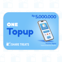 Share Treats One Top Up e-wallet - Rp 5.000.000 (Dana Ovo Gopay linkaja dll).