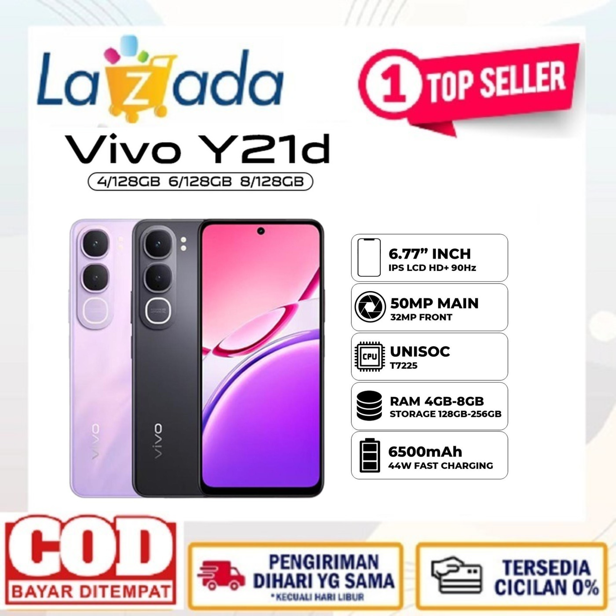Vivo Y21D 4/128GB 6/128GB 8/128GB 6/256GB