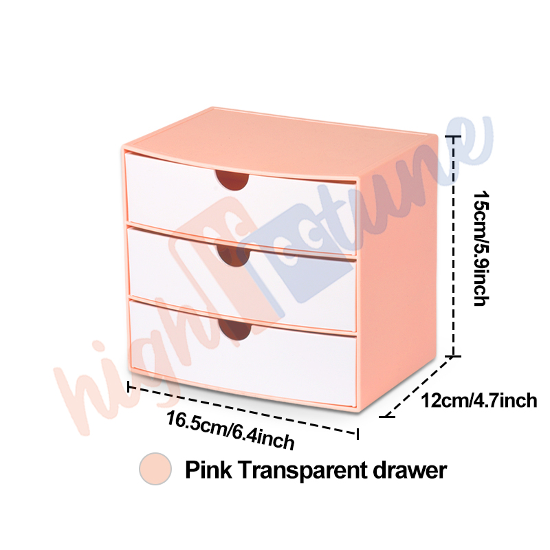 Hightune Kotak Penyimpanan Tempat Penyimpanan Pen Rak Desktop Drawer Desktop Box Storage