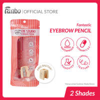 Fanbo Fantastic Eyebrow pencil - Pensil Alis - Waterproof - Tahan Lama - Mengandung Vit E & C sebagai Anti Oksidan  yang merawat kesehatan alis mata - Tidak Luntur - Limitied Edition - warna Natural - semua jenis kulit - mempertegas bentuk alis