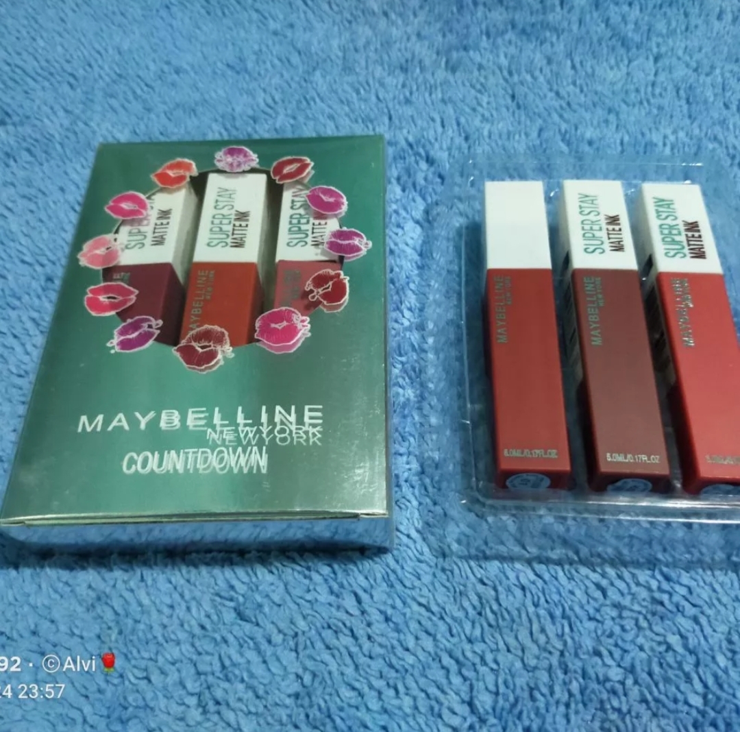 Lipstik Maybelline super stay matte ink isi 3