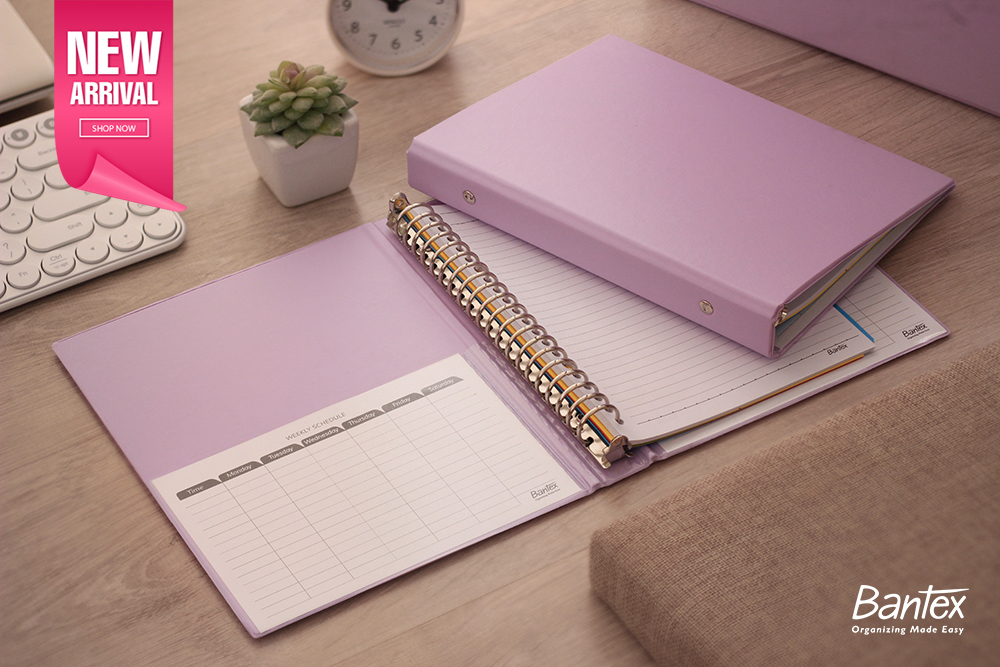 Bantex Multiring Binder 20 Ring 25mm A5 Light Lilac 1324 24