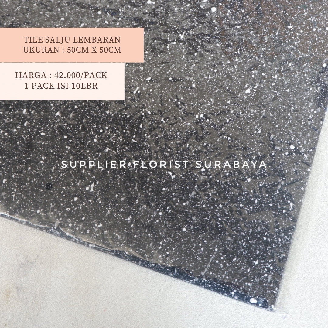 SFS - [ECER TILE SALJU LEMBARAN 50 X 50CM] WRAP WRAPPING BUNGA KOREAN STYLE ALA KOREA SNOWY TULE TULLE TILLE KAIN TILE BINTIK PUTIH SNOW MESH ROLL BUKET BOUQUET PAPER KERTAS PEMBUNGKUS JARING SUPPLIER FLORIST SURABAYA SFS