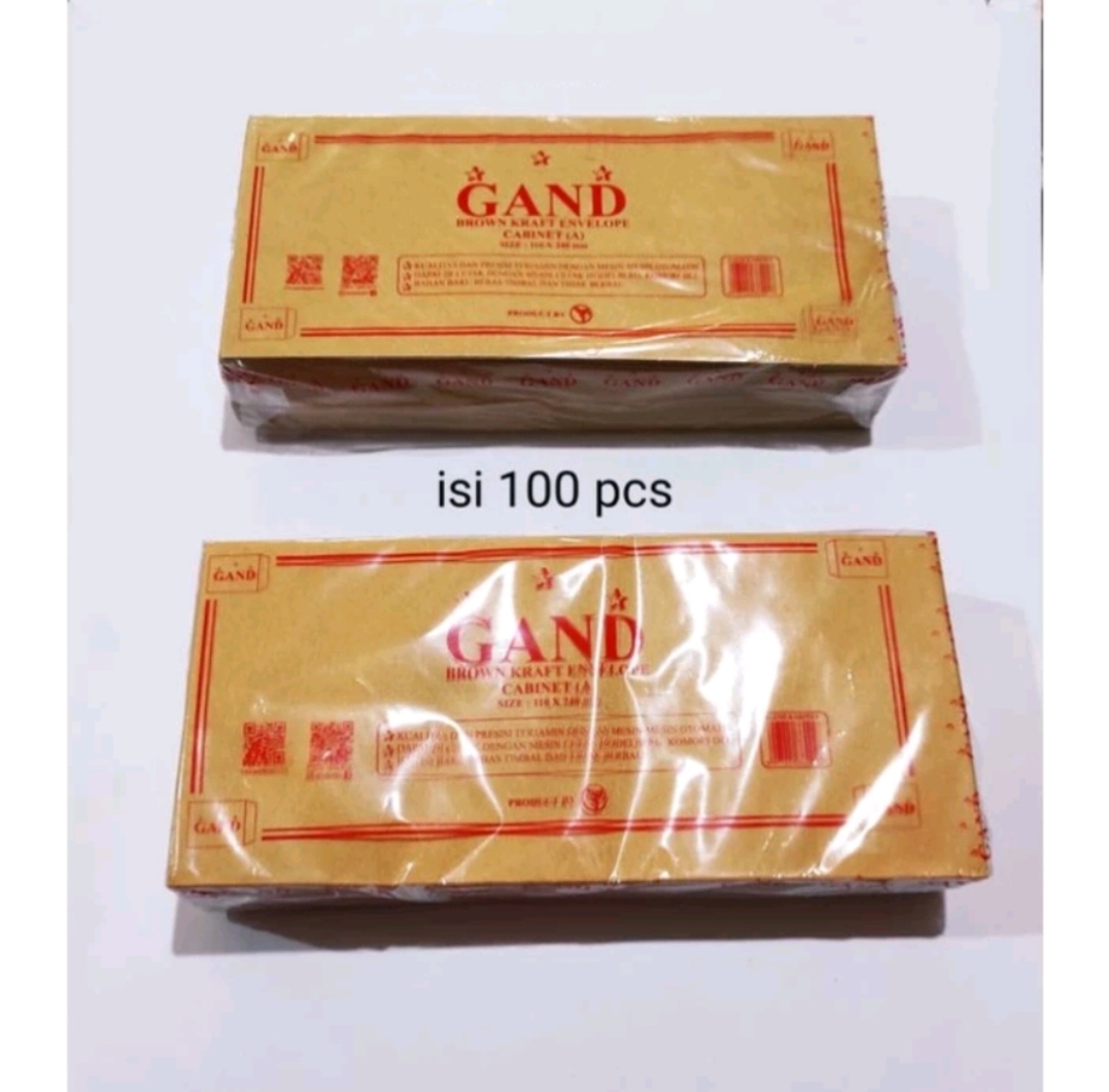 Amplop Coklat Ukuran 11 x 24 CM / Amplop gaji ( Isi 100 lembar )