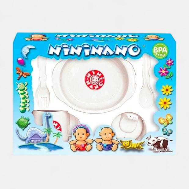 Tempat Makan Bayi Feeding Set 6IN1 LUSTY BUNNY Alat Peralatan Makan Bayi Set LUSTYBUNNY