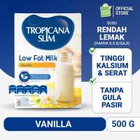 Tropicana Slim Low Fat Milk Vanilla 500 g - Susu RENDAH LEMAK Bantu Turunkan Kolesterol