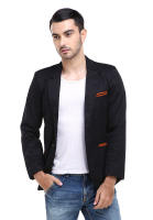 Hamlin Woreq Jas Blazer Outerwear Pria Formal Resmi Man Suits Motif Garis Material Drill ORIGINAL - Black