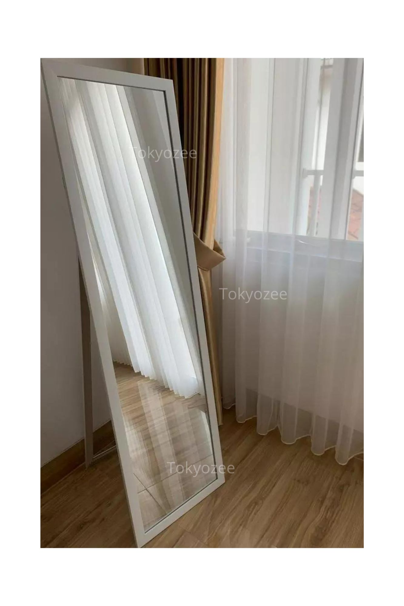 PENGIRIMAN SELURUH INDONESIA ! KACA CERMIN STANDING 2IN1 UK 127 X 35 STANDING MIRROR HIGH QUALITY CERMIN FULL BODY CERMIN BADAN HQ