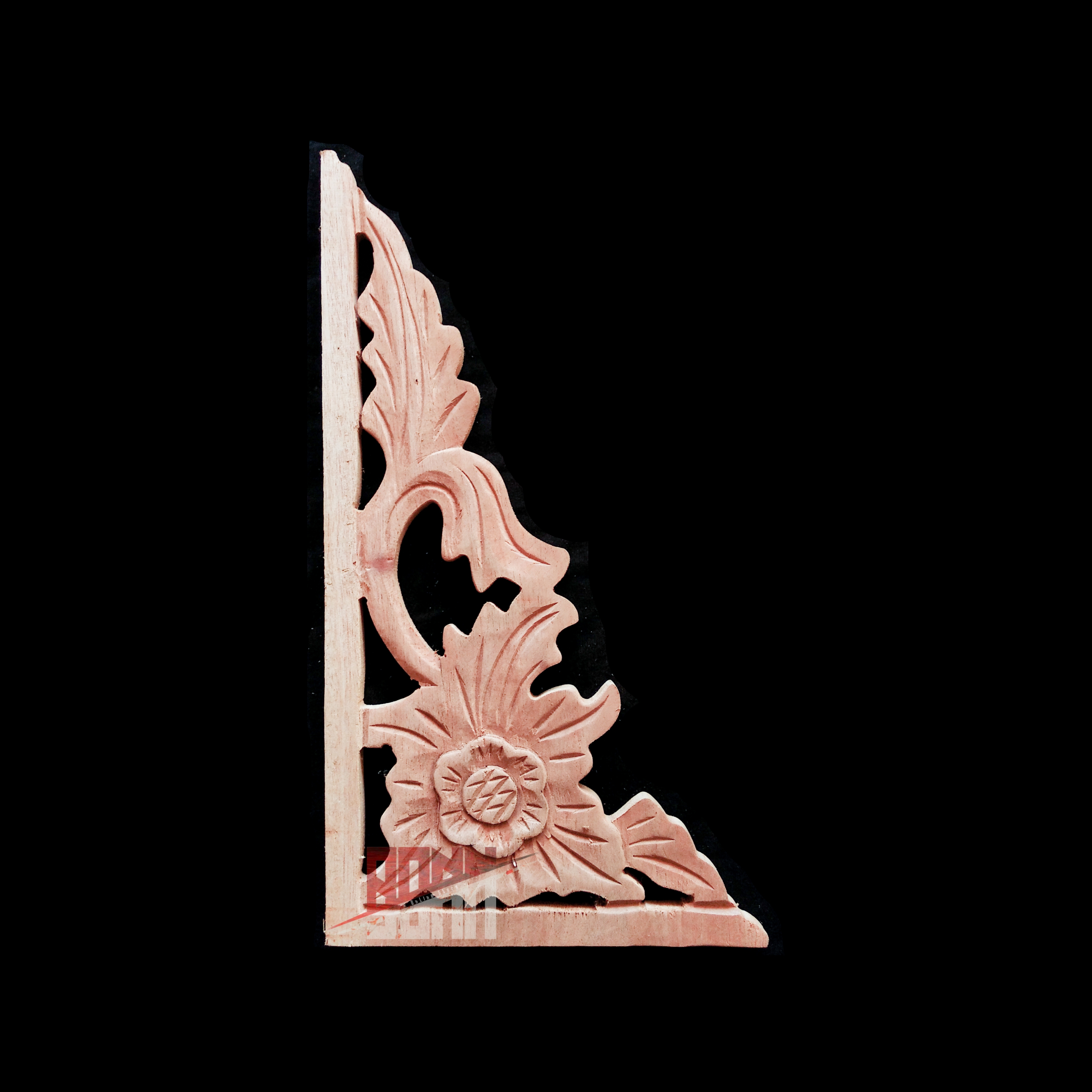 ornamen ukir kayu mahoni model sudut - ornamen ukir kayu - dekorasi lemari - dekorasi cermin