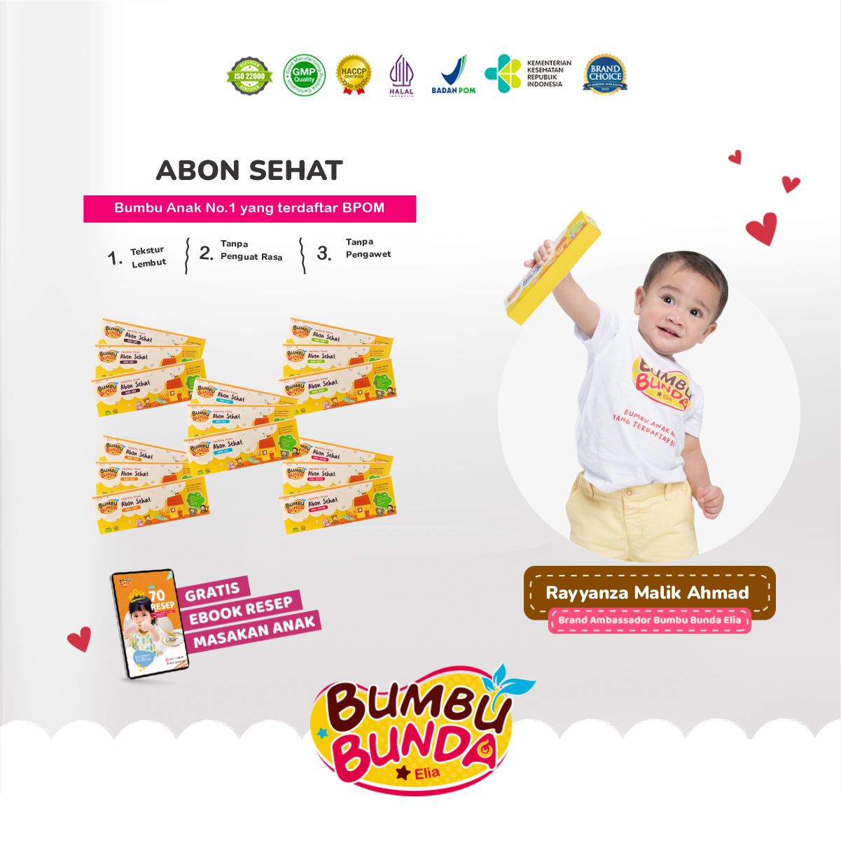 Bumbu Bunda Elia Abon Sapi MPASI / Abon Ayam / Abon MPASI / Abon Bayi