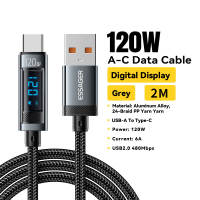 ESSAGER 120W Kabel Data Type C Fast Charging 6A Usb A To Type C Original Untuk Xiaomi Poco