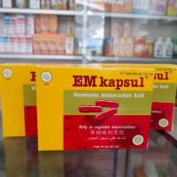 12 kapsul EM KAPSUL pelancar HAID herbal doz