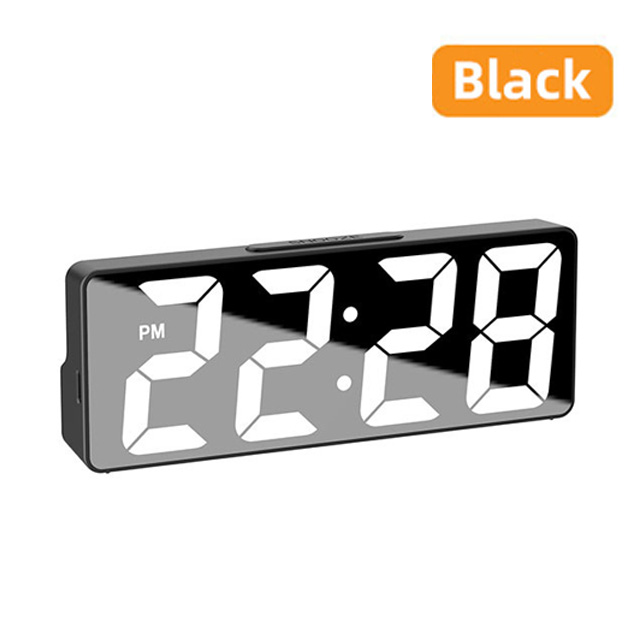 Jam Meja Digital Dinding Alarm Clock LED Tanggal Suhu USB Smart Clock Pengisian Daya New Model