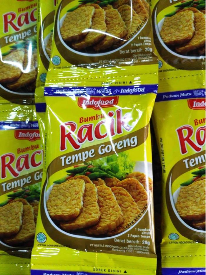 Indofood Bumbu Racik Tempe Goreng 1 Renceng 10 Sachet @ 20 Gram Januari 2019 - 2 Indofood Bumbu Racik Tempe Goreng 1 Renceng 10 sachet @ 20 Gram - 2