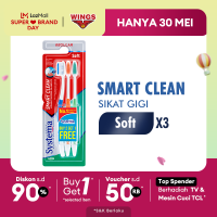 Systema Sikat Gigi Smart Clean Isi 3 pcs
