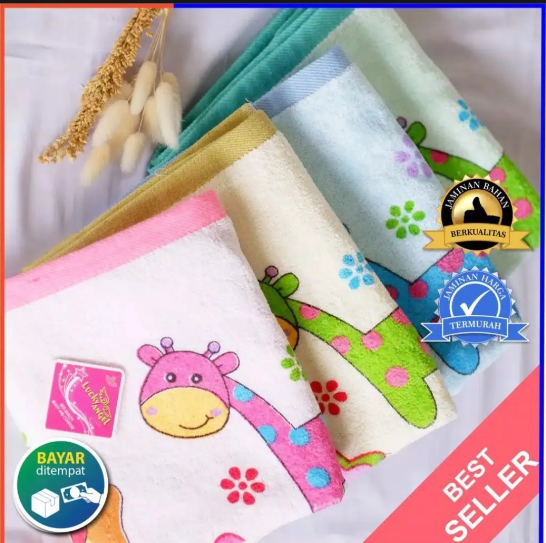 GROSIR Handuk Bayi Halus Handuk Lembut dan Halus Handuk Anak 50x100cm35x75cm - Random